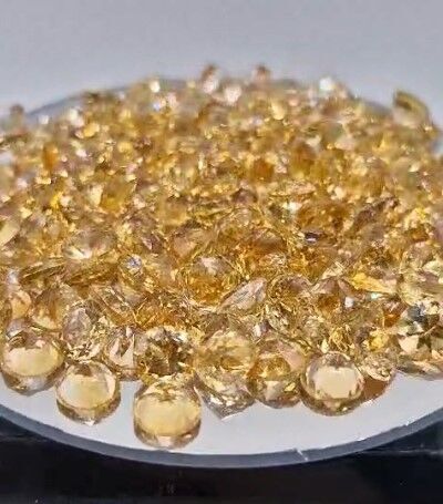 1.16ct 7mm Round  Natural Citrine