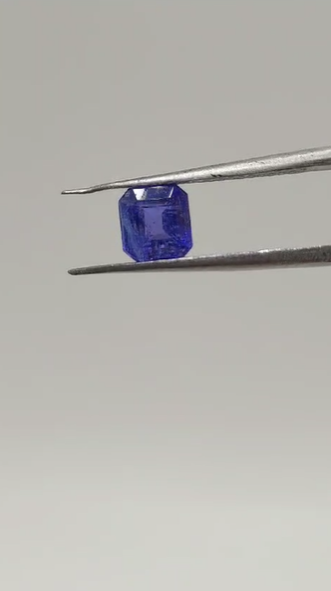 1.45ct 5.87x5.68mm Octagon Natural Violet Blue Tanzanite. Tanzania