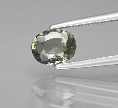 1.04ct 7x5.5mm Oval Green Sapphire Unheated Tanzania, Africa