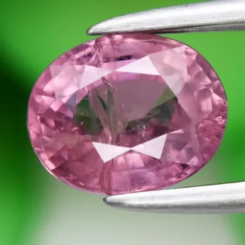 1.06ct 6.3x5.2mm Oval Pinkish Purple Sapphire Gemstone Madagascar, Heated