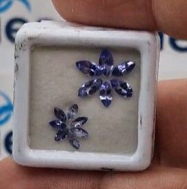 1.69ct 4x2 to 6x3mm 13pcs Lot Marquise Natural Violet Blue Tanzanite