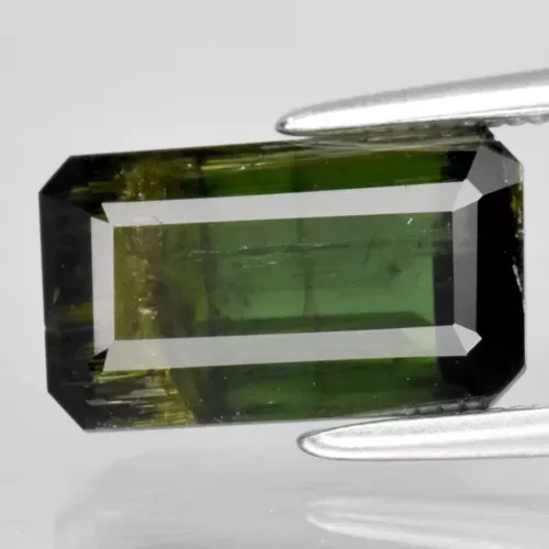 3.03ct 10.8x6.3mm Octagon Natural Unheated Green Tourmaline Gemstone, Africa