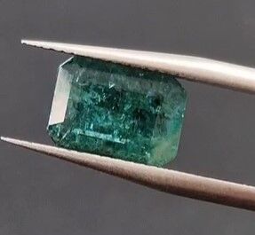 2.77ct  10.7x7.5mm Octagon Natural Emerald Zambia