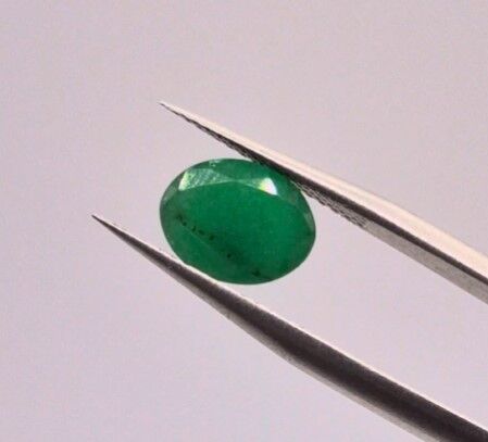 2.33ct 9.6x7.5mm Oval Natural Green Emerald, Zambia