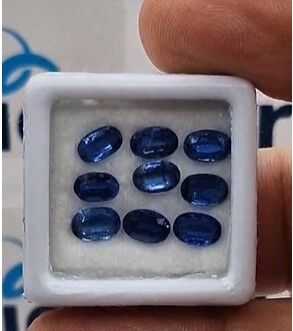 6.00ct 6x4mm 9 Pcs Lot Natural Kyanite